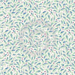 ditsy pattern with leaves