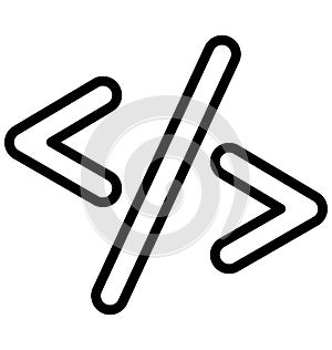 Div Isolated Vector Icon which can easily modify or edit