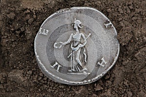 Diva Faustina roman coin