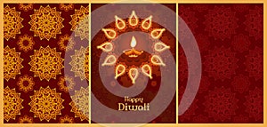 Divali backgrounds set