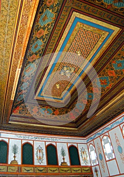 Divan hall in Bakhchisarai palace photo
