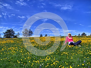Divcibare,spring and girl