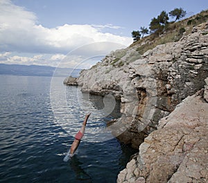 Dive in the Adriatic sea