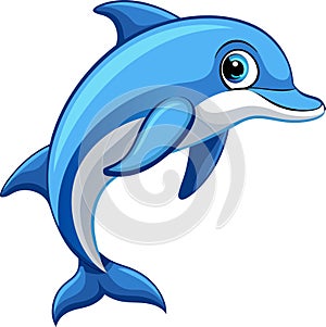 Playful Dolphin Vector for Marine and Ocean-Inspired Art photo