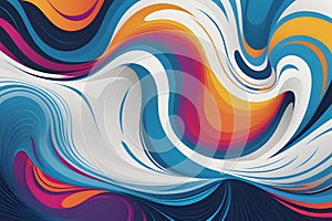 AI Generated- illustrations for the concept of physics on the topic of Fluid Dynamics photo