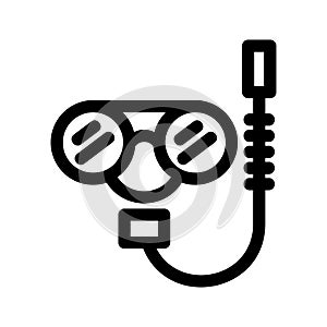 Dive mask icon or logo isolated sign symbol vector illustration photo