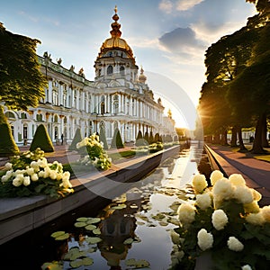 Dive into the opulent palaces and majestic gardens of St. Petersburg, Russia photo