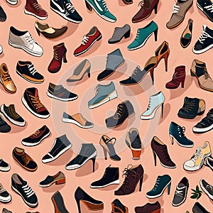 Vibrant Shoe Collection - A Kaleidoscope of Styles photo