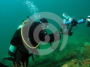 Diver With Camera