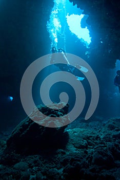 Diver at First Cathedrals photo