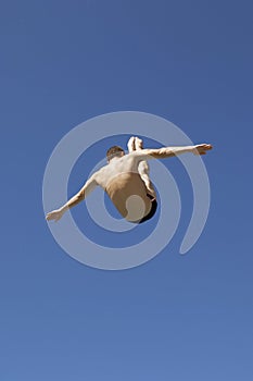 Diver In Midair photo