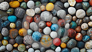 Diverse Array of Colorful Rocks