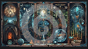 Diverse Array of Divination Methods and Symbolism