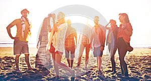 Diverse Beach Summer Friends Fun Bonding Concept