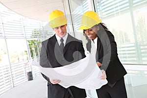 Diverse Business Construction Team