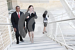 Diverse Business Man and Woman Team