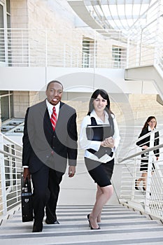 Diverse Business Man and Woman Team