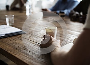 Diverse business people in a meeting