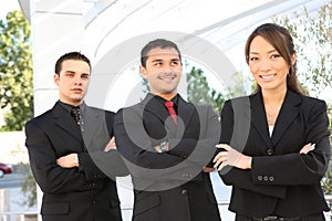 Diverse Business Team at Office Building