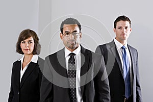 Diverse businesspeople in suits