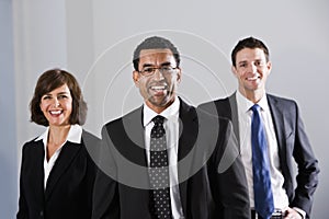Diverse businesspeople in suits