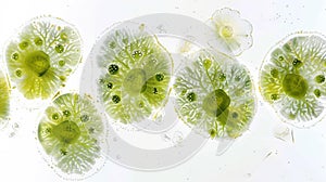 Diverse Coccolithophores and Their Intricate Designs Amidst a Microscopic World