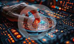 Diverse Computer Programmers Develop Cyber Security System Data Protection Digital Technology on Computers with Padlock Encrypted photo