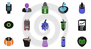 Diverse Flat Design Vector Icons Collection