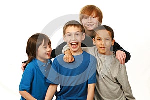 Diverse group of boys