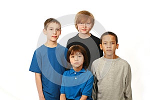 Diverse group of boys
