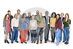 Diverse Group People Standing Concept