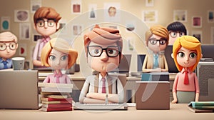 Diverse Group of Young Professionals Collaborating on Creative Projects in