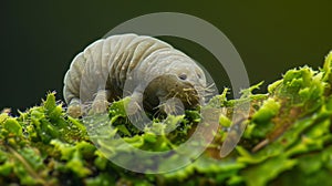 A the diverse inhabitants of this pond tiny water bears also known as tardigrades can be spotted with their barrelshaped