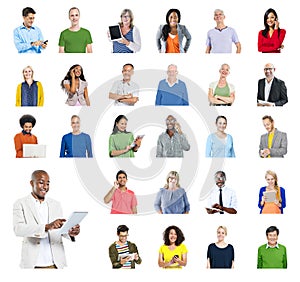 Diverse People Global Communications Technology Concept