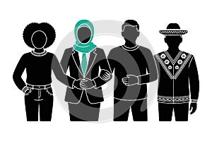 Diverse People Standing Unity Concept Multicultural Inclusion photo