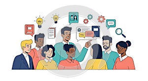 Teamwork and Collaboration Concept