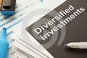 Diversified investments is shown on the conceptual business photo