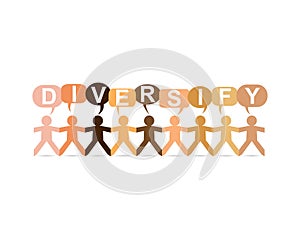 Diversify Paper People Speech photo