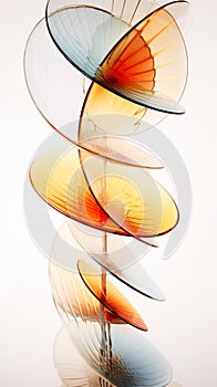 Diversifying Pie Charts: A Glass Sculpture of Abstract Dimensions