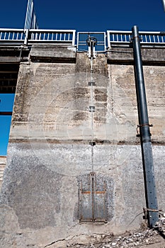 Diversion Dam infrastructure with water relief latch photo