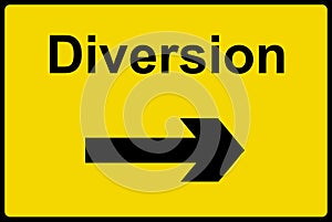 Diversion sign photo