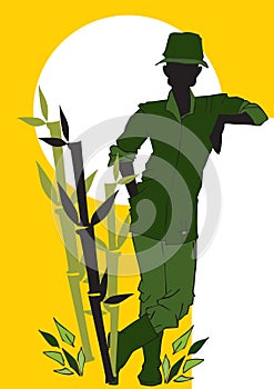 diversity-African-Farmer,Agriculturist, Cartoon