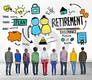Diversity Casual People Retirement Vision Aspiration Concept