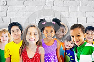 Diversity Children Friendship Innocence Smiling Concept