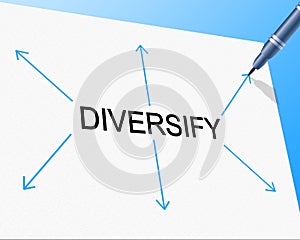 Diversity Diversify Represents Mixed Bag And Multi-Cultural photo