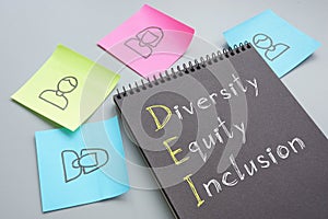 Diversity, Equity, Inclusion DEI is shown using the text
