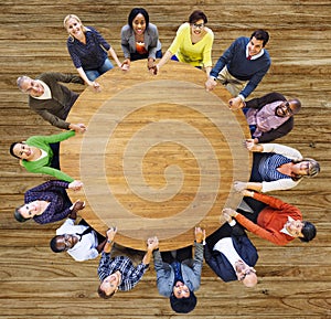 Diversity Group of Business People Teamwork Support Concept