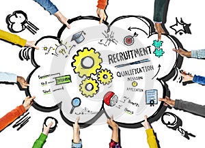 Diversity Hands Recruitment Search Opportunity Concept