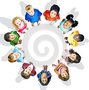 Diversity Innocence Children Friendship Aspiration Concept