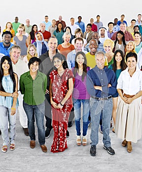 Diversity Large Group of People Multiethnic Concept